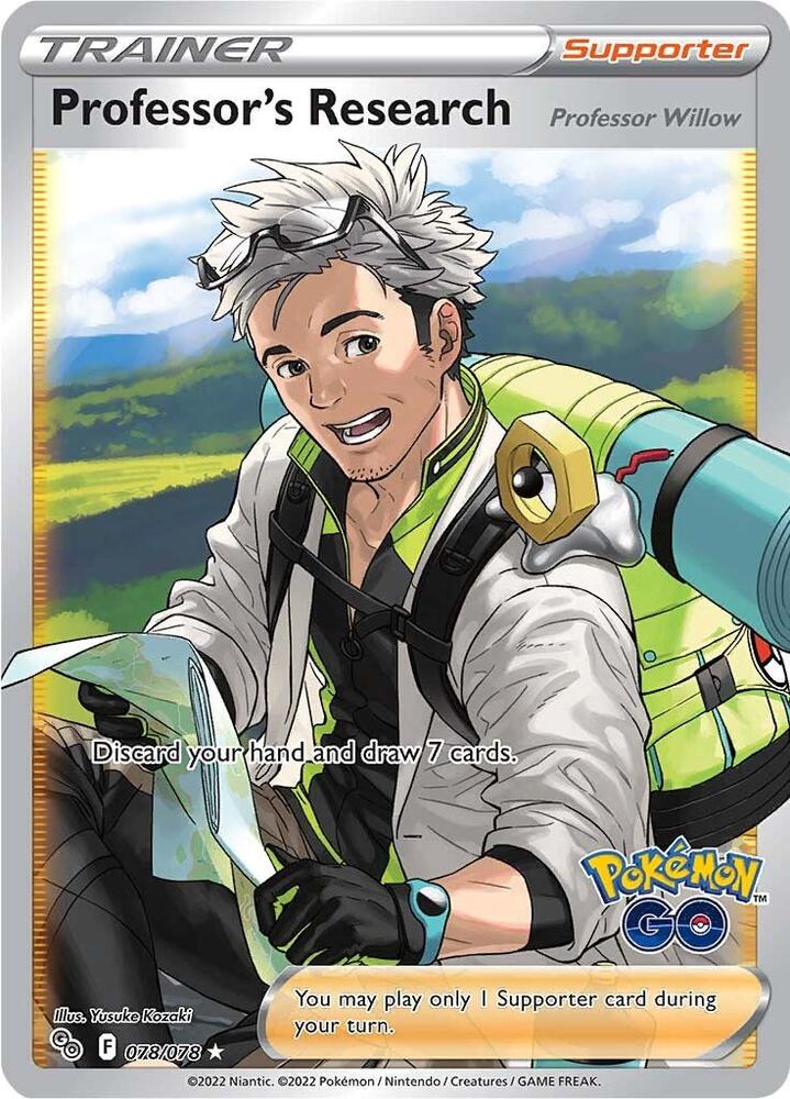 Professors Research Professor Willow Full Art 078/078 (Pokemon GO)  - Holofoil | Good Games Morley
