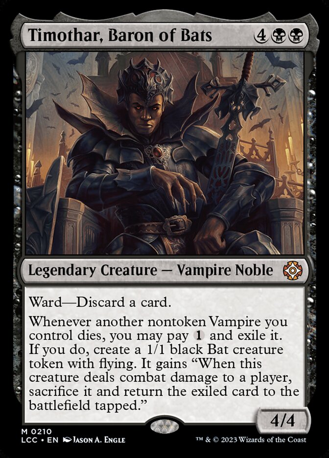 Timothar, Baron of Bats 210/370 (Commander: The Lost Caverns of Ixalan)  | Good Games Morley