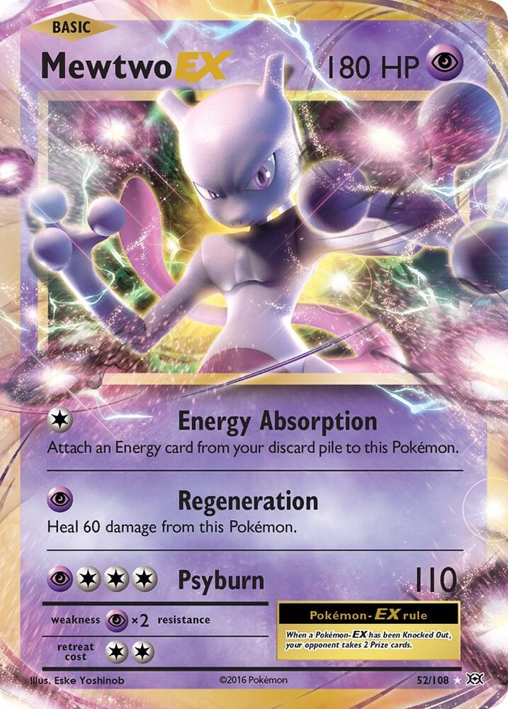 Mewtwo EX 52/108 (XY - Evolutions)  - Holofoil | Good Games Morley