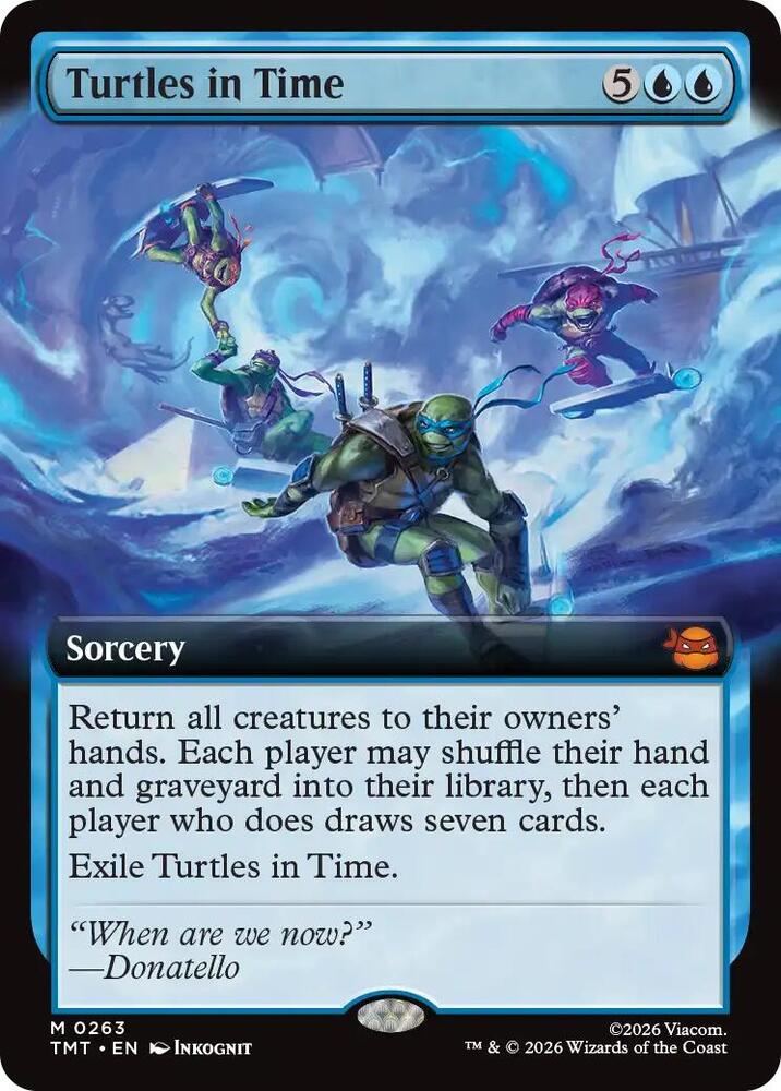 Turtles in Time  263/190 (Teenage Mutant Ninja Turtles)  - Extended Art Foil | Good Games Morley