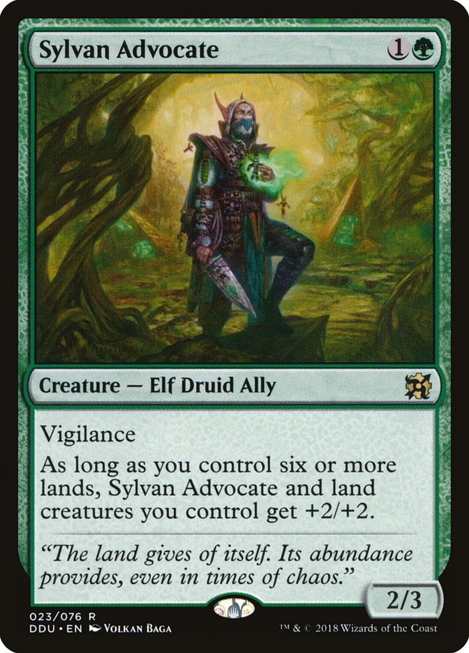 Sylvan Advocate 23 (Duel Decks: Elves vs. Inventors)  | Good Games Morley