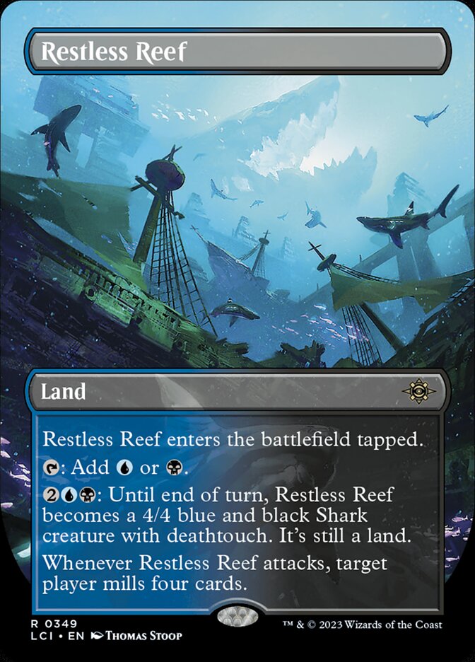 Restless Reef Borderless 349 (The Lost Caverns of Ixalan)  - Borderless Foil | Good Games Morley