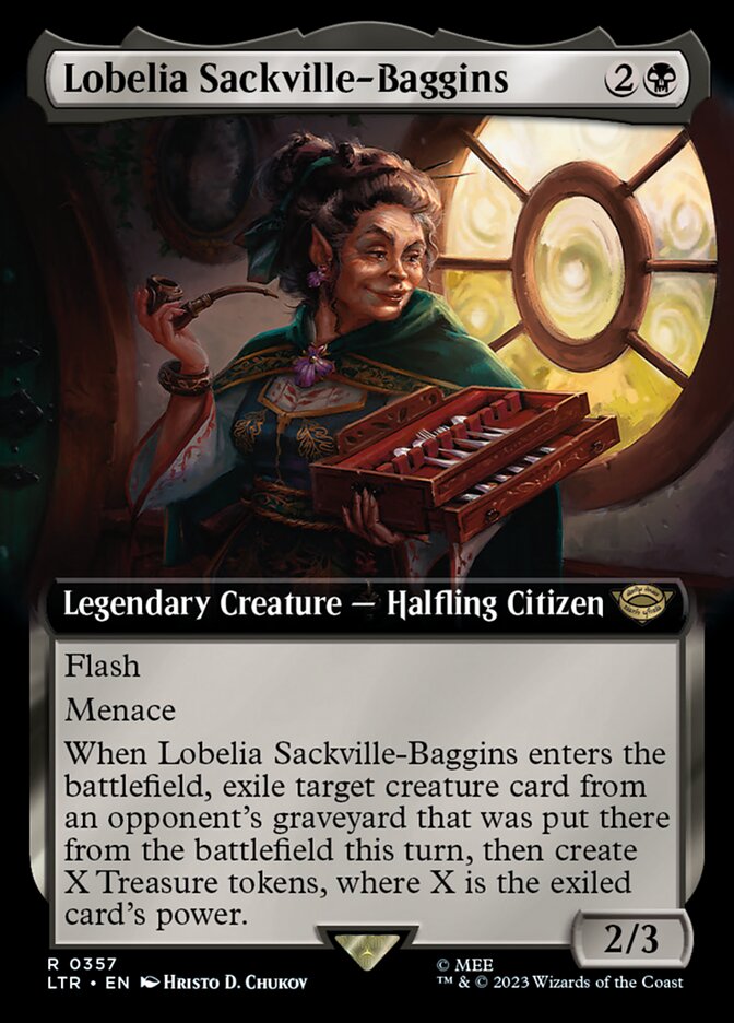 Lobelia Sackville-Baggins 357/281 (Universes Beyond: The Lord of the Rings: Tales of Middle-earth)  - Extended Art | Good Games Morley