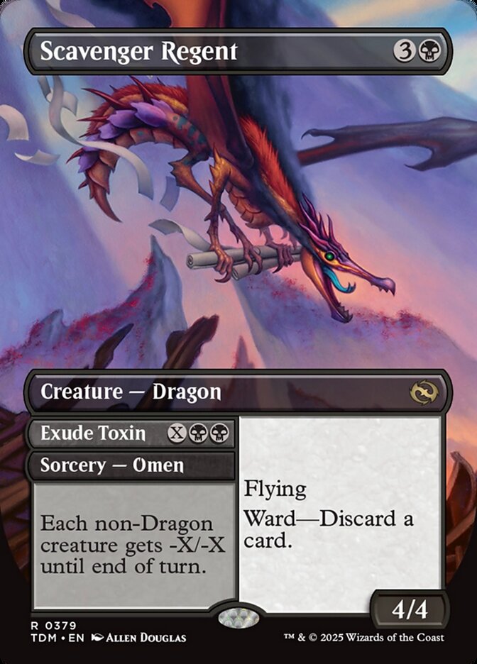 Scavenger Regent // Exude Toxin 379 (Tarkir: Dragonstorm)  - Borderless | Good Games Morley
