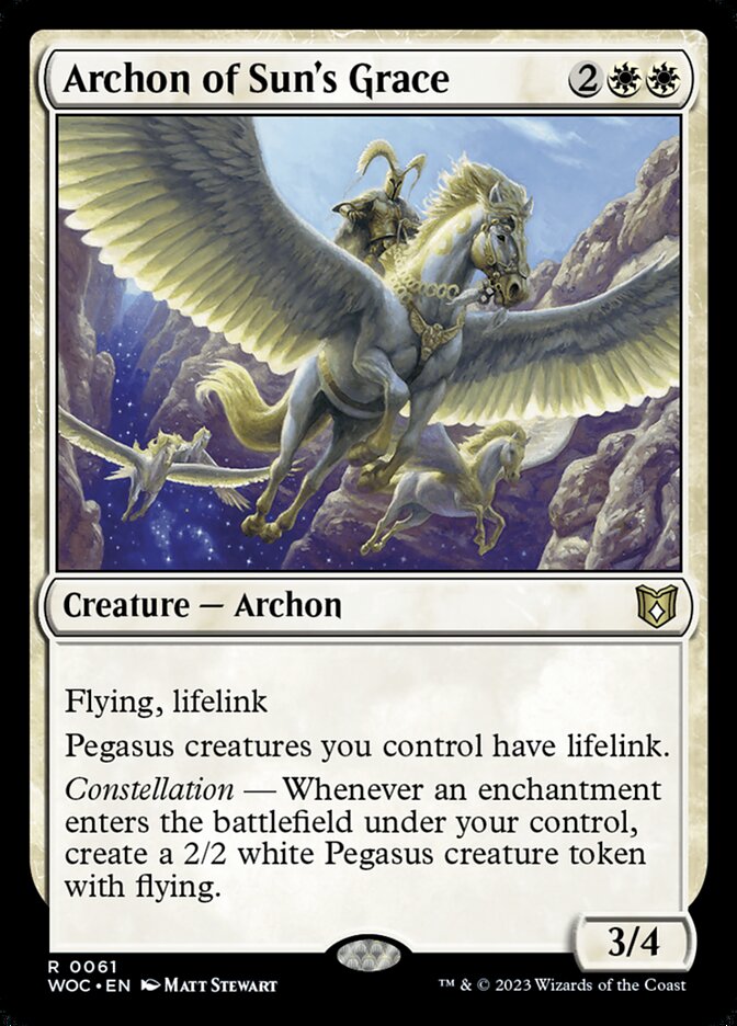 Archon of Sun's Grace 61/173 (Commander: Wilds of Eldraine)  | Good Games Morley