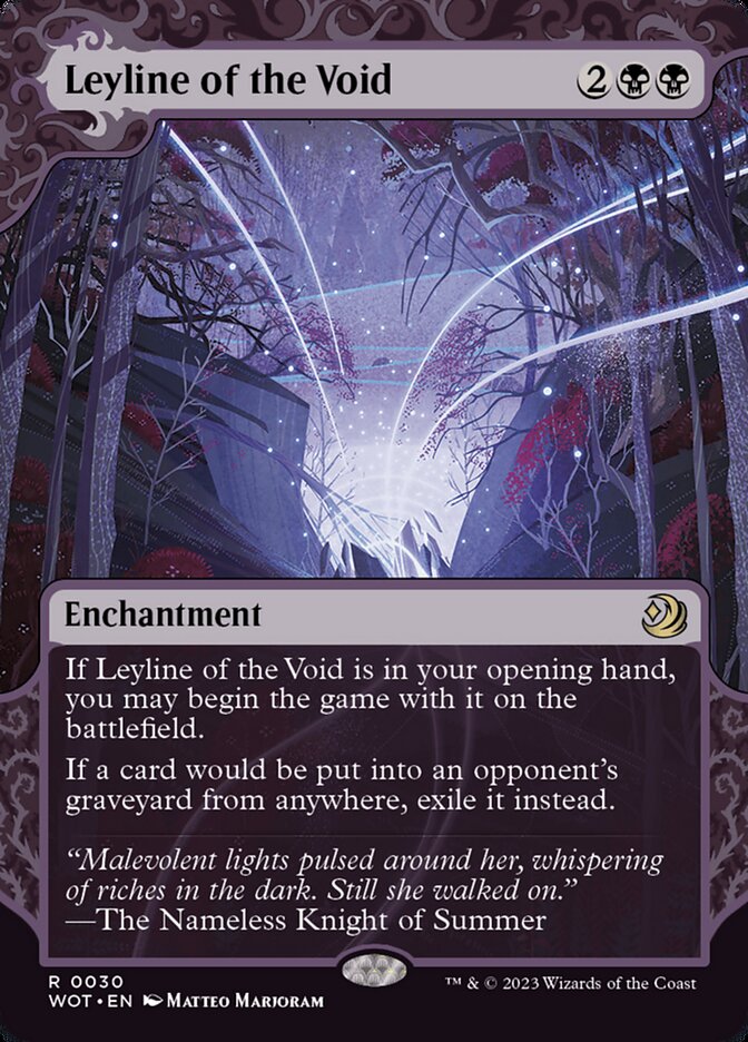 Leyline of the Void 30 (Wilds of Eldraine: Enchanting Tales)  - Showcase Foil | Good Games Morley