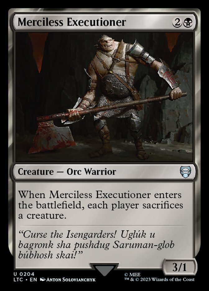 Merciless Executioner 204/347 (Commander: The Lord of the Rings: Tales of Middle-earth)  | Good Games Morley