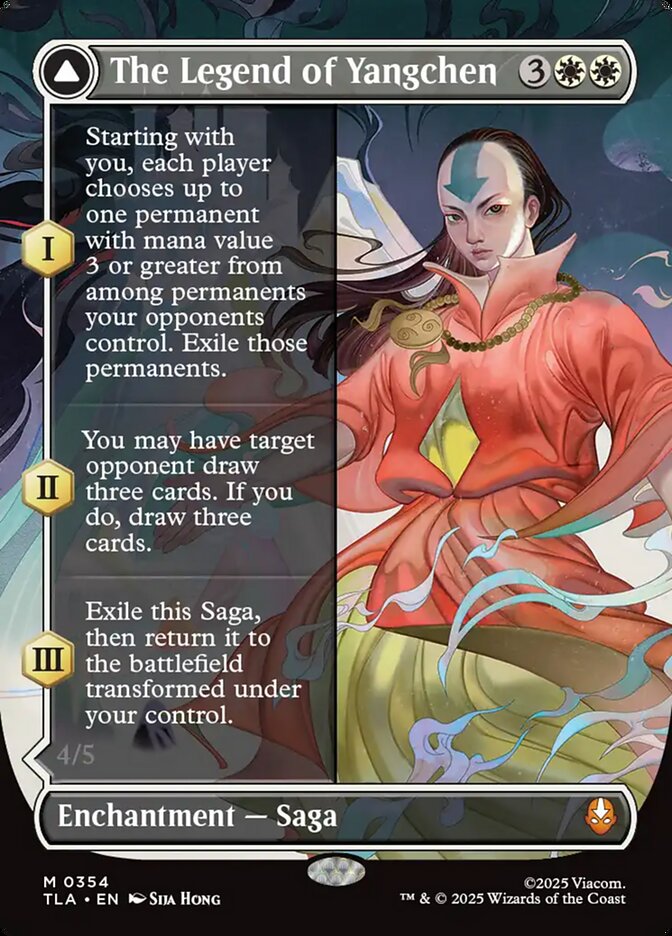 The Legend of Yangchen // Avatar Yangchen  354/286 (Avatar: The Last Airbender)  - Borderless Foil | Good Games Morley