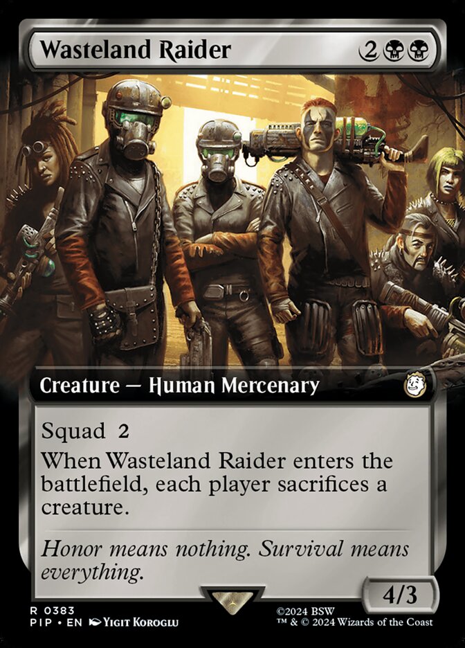 Wasteland Raider 383/326 (Universes Beyond: Fallout)  - Extended Art Foil | Good Games Morley