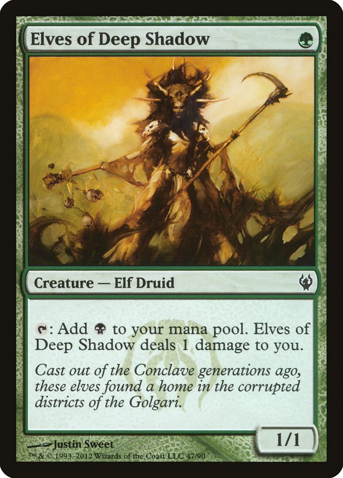 Elves of Deep Shadow 47 (Duel Decks: Izzet vs. Golgari)  | Good Games Morley