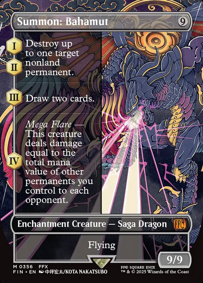 Summon: Bahamut 356 (FINAL FANTASY)  - Borderless Foil | Good Games Morley