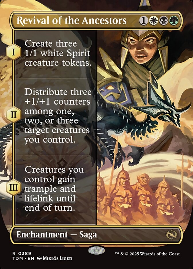 Revival of the Ancestors 389 (Tarkir: Dragonstorm)  - Borderless Foil | Good Games Morley