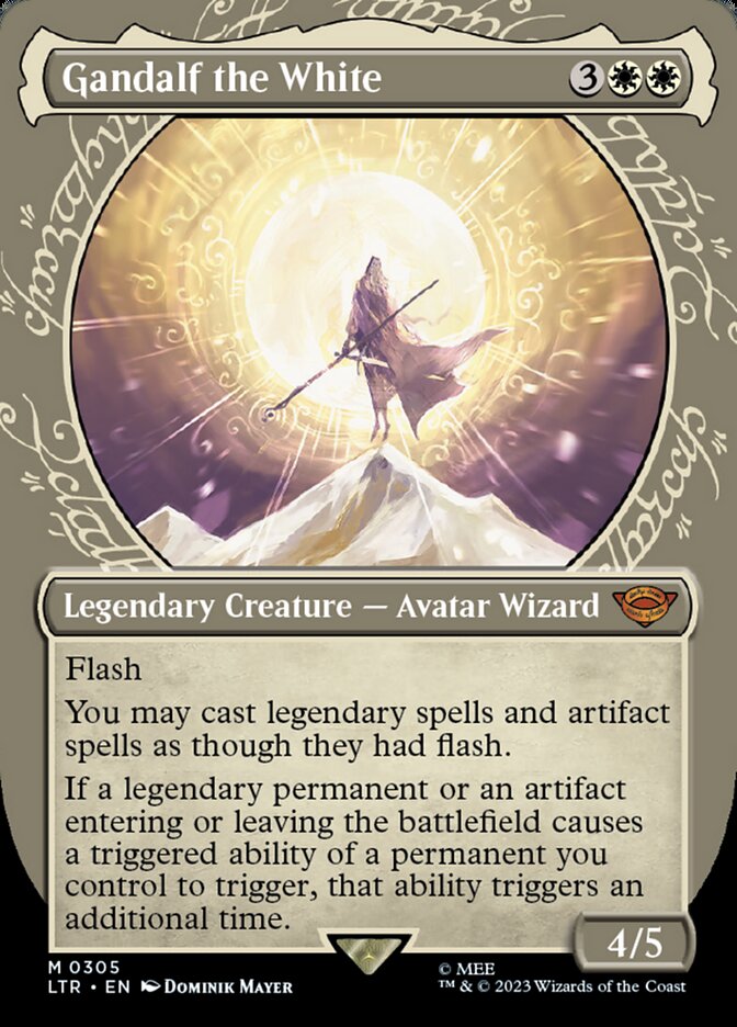 Gandalf the White 305 (Universes Beyond: The Lord of the Rings: Tales of Middle-earth)  - Showcase Foil | Good Games Morley