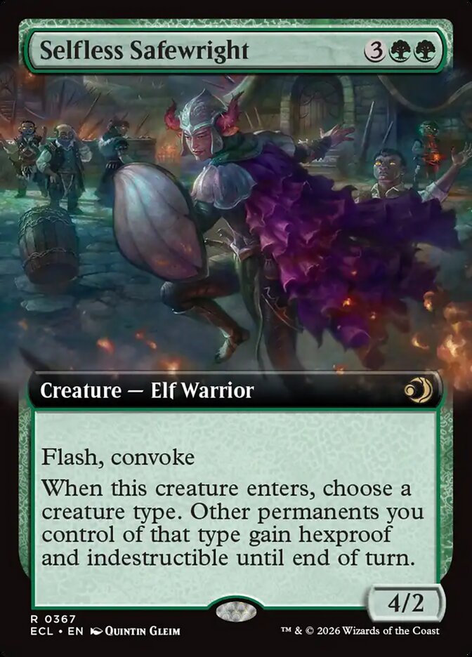 Selfless Safewright Extended Art 367 (Lorwyn Eclipsed)  - Extended Art | Good Games Morley