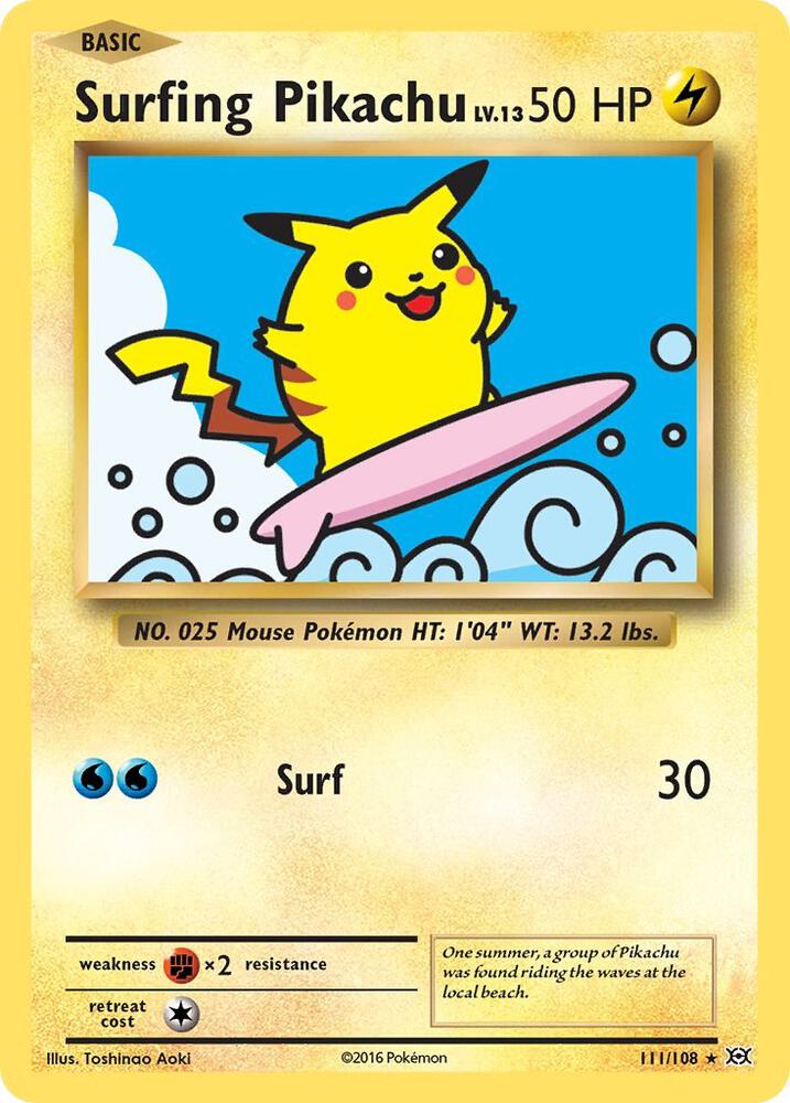 Surfing Pikachu 111/108 (XY - Evolutions)  | Good Games Morley