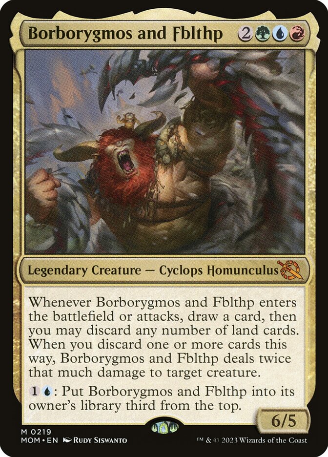 Borborygmos and Fblthp 219/291 (March of the Machine)  - Foil | Good Games Morley