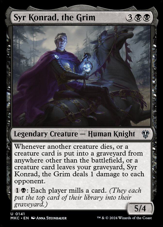 Syr Konrad, the Grim 141 (Commander: Murders at Karlov Manor)  | Good Games Morley