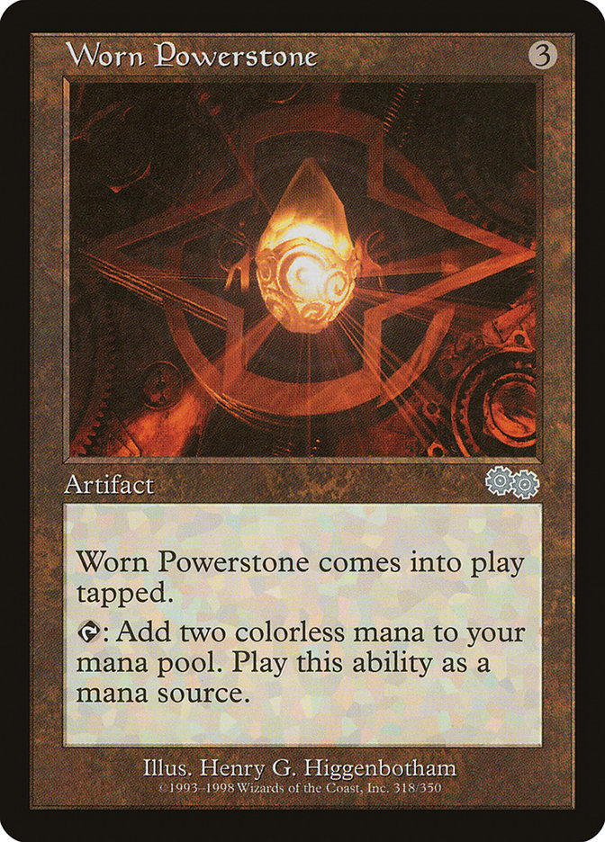 Worn Powerstone 318 (Urza's Saga)  | Good Games Morley