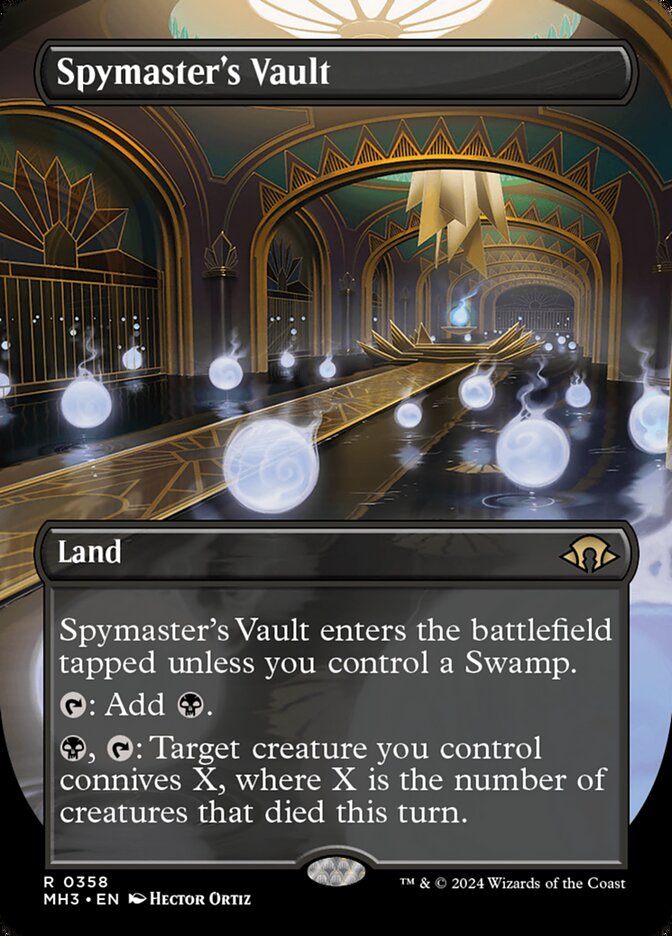 Spymaster's Vault 358/319 (Modern Horizons 3)  - Borderless Foil | Good Games Morley