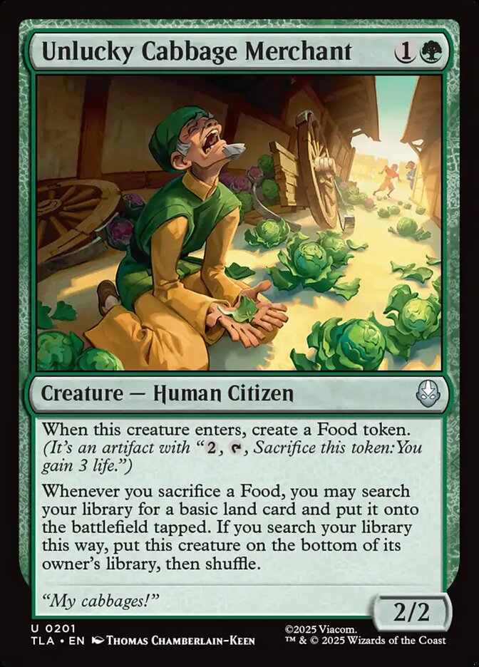 Unlucky Cabbage Merchant 201/286 (Avatar: The Last Airbender)  - Foil | Good Games Morley