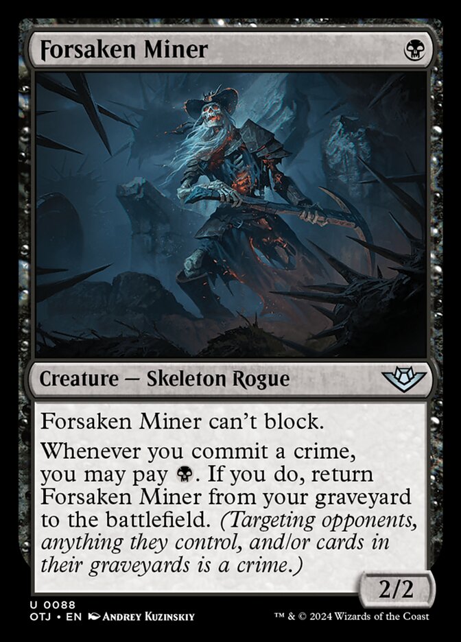 Forsaken Miner 88/286 (Outlaws of Thunder Junction)  - Foil | Good Games Morley
