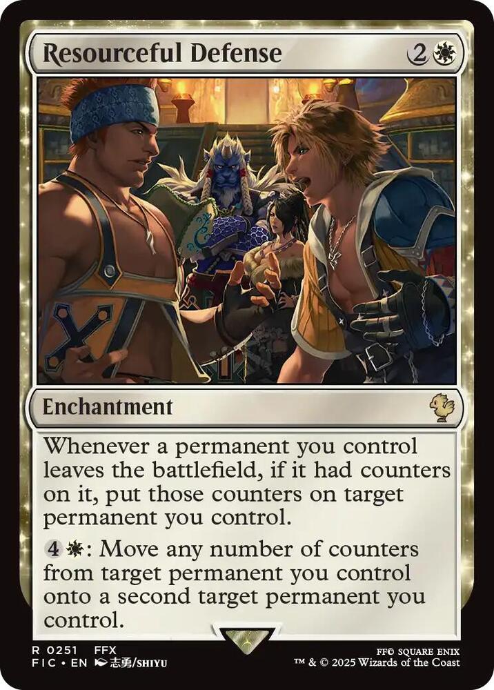 Resourceful Defense  251 (Commander: FINAL FANTASY)  - Surge Foil | Good Games Morley