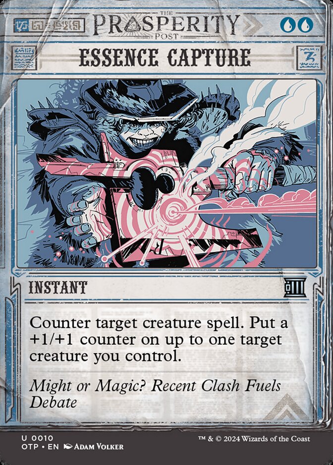 Essence Capture 10/65 (Outlaws of Thunder Junction: Breaking News)  - Showcase Foil | Good Games Morley