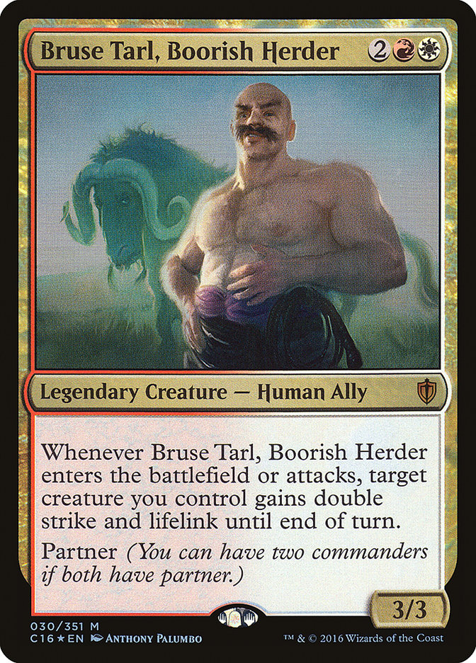 Bruse Tarl, Boorish Herder 30/351 (Commander 2016)  - Foil | Good Games Morley