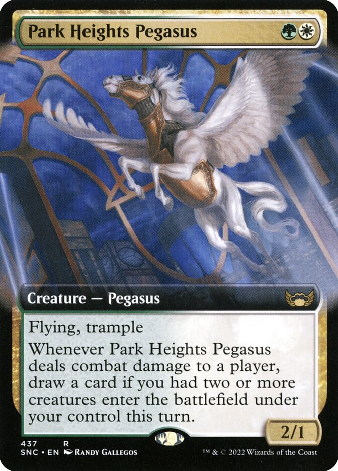 Park Heights Pegasus 437/281 (Streets of New Capenna)  - Extended Art Foil | Good Games Morley