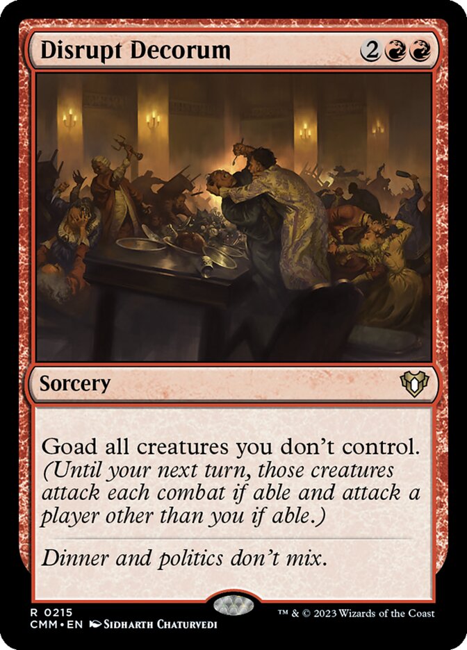 Disrupt Decorum 215/451 (Commander Masters)  | Good Games Morley