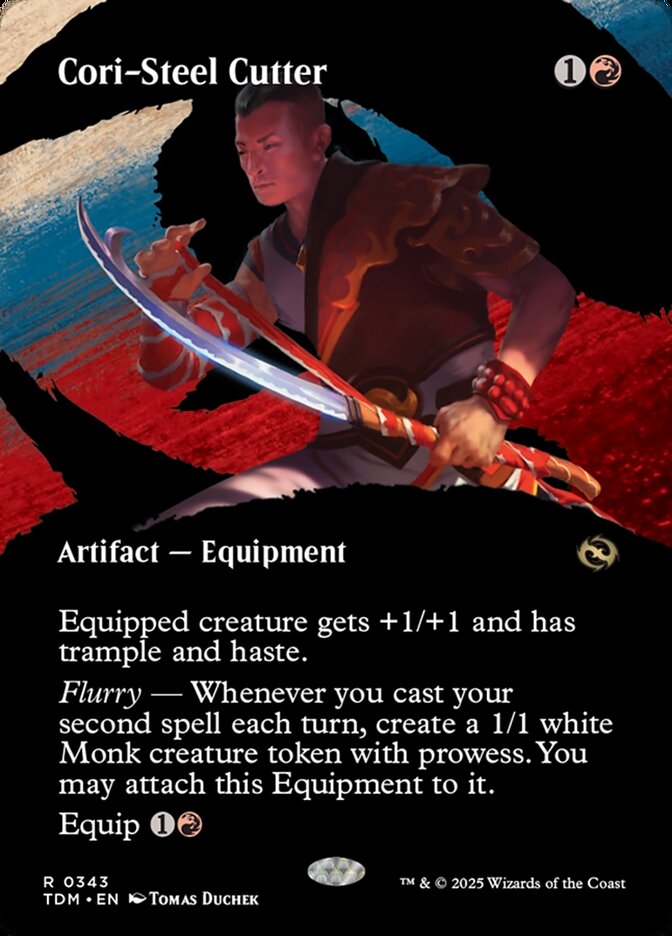 Cori-Steel Cutter 343 (Tarkir: Dragonstorm)  - Borderless | Good Games Morley