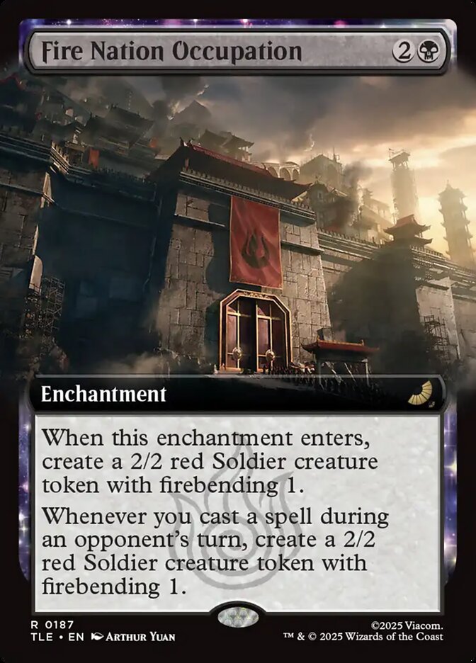 Fire Nation Occupation  187/317 (Avatar: The Last Airbender: Eternal-Legal)  - Extended Art Foil | Good Games Morley