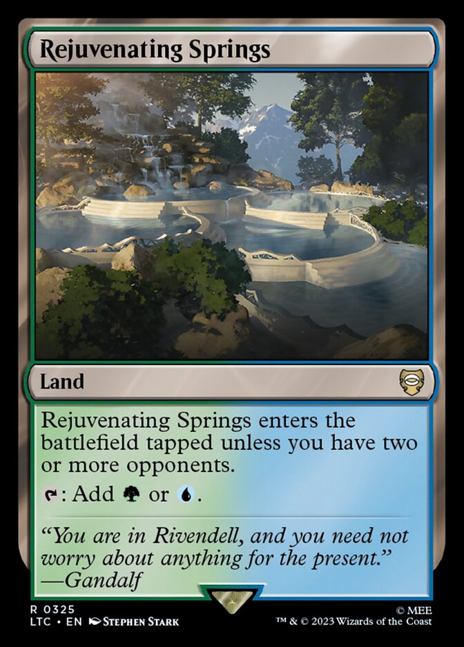 Rejuvenating Springs 325 (Commander: The Lord of the Rings: Tales of Middle-earth)  | Good Games Morley