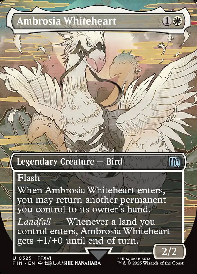 Ambrosia Whiteheart  325 (FINAL FANTASY)  - Borderless Foil | Good Games Morley