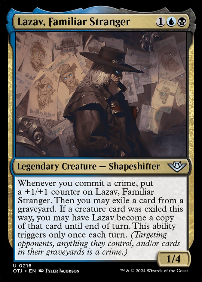 Lazav, Familiar Stranger 216/286 (Outlaws of Thunder Junction)  | Good Games Morley