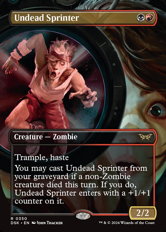 Undead Sprinter 350/286 (Duskmourn: House of Horror)  - Borderless | Good Games Morley