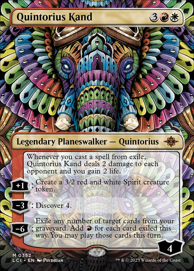 Quintorius Kand 352/291 (The Lost Caverns of Ixalan)  - Borderless Foil | Good Games Morley