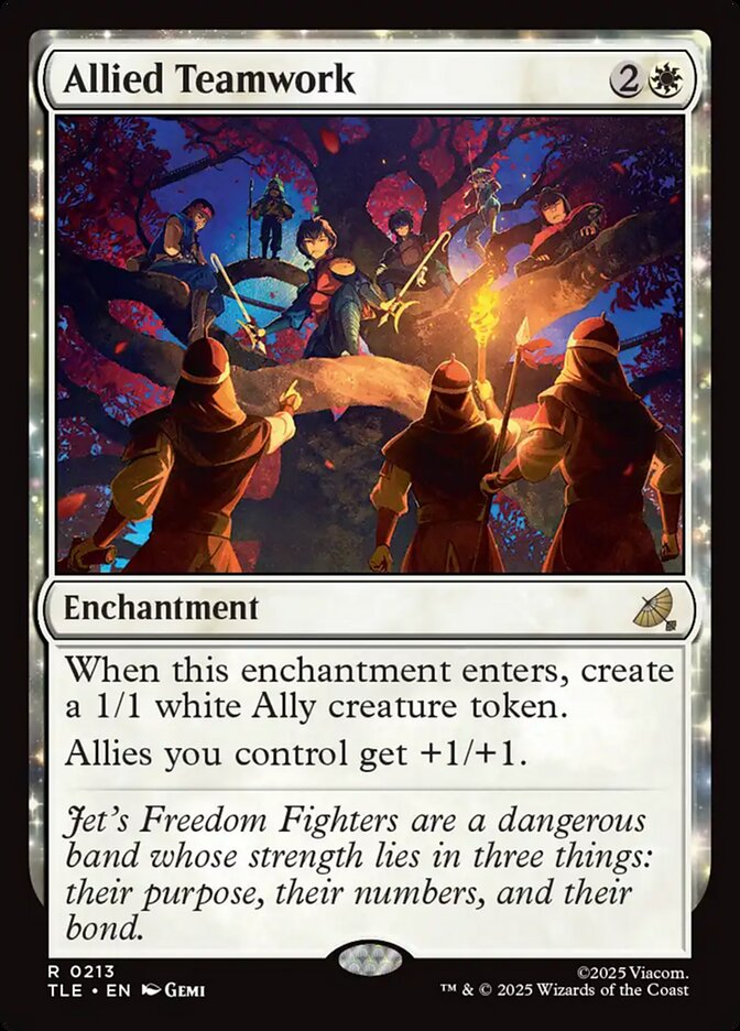 Allied Teamwork 213/317 (Avatar: The Last Airbender: Eternal-Legal)  - Foil | Good Games Morley