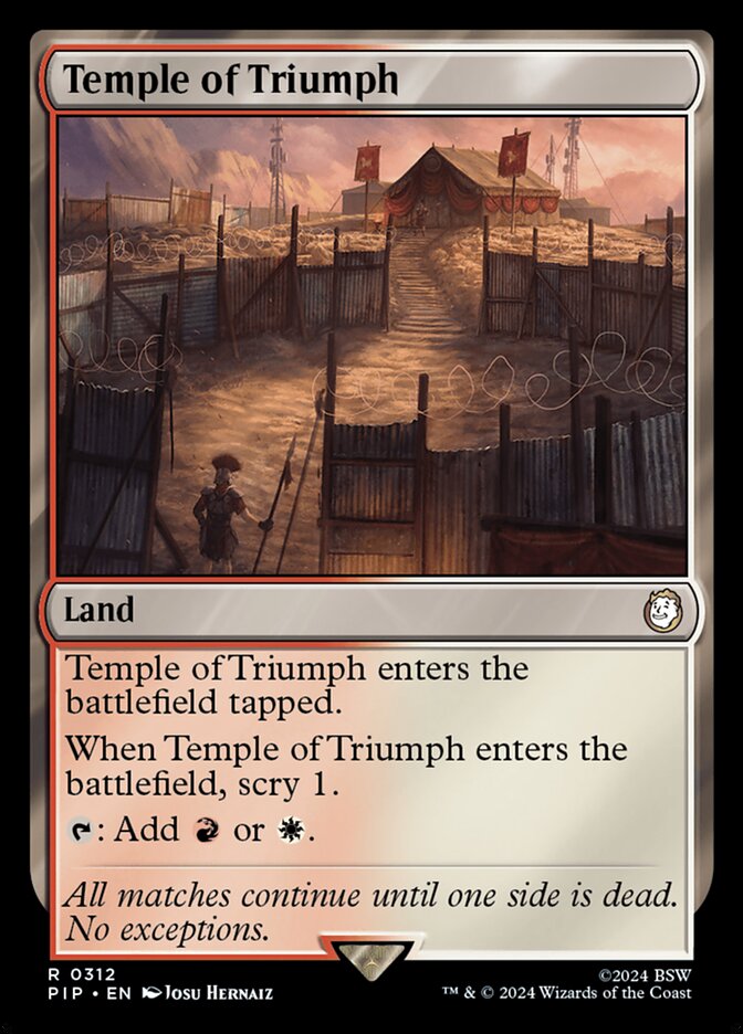 Temple of Triumph 312/326 (Universes Beyond: Fallout)  | Good Games Morley
