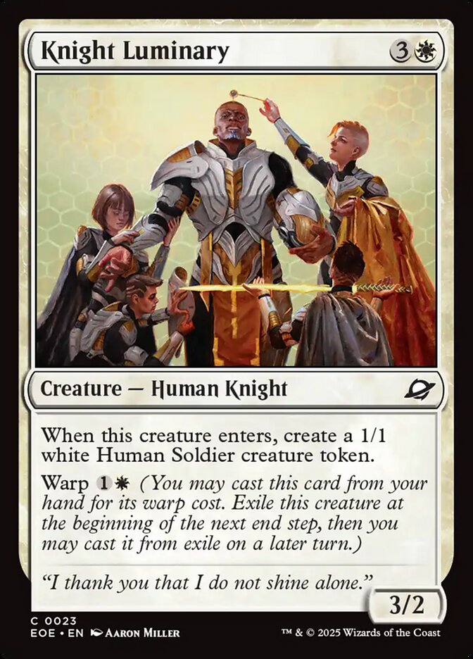 Knight Luminary 23/276 (Edge of Eternities)  | Good Games Morley