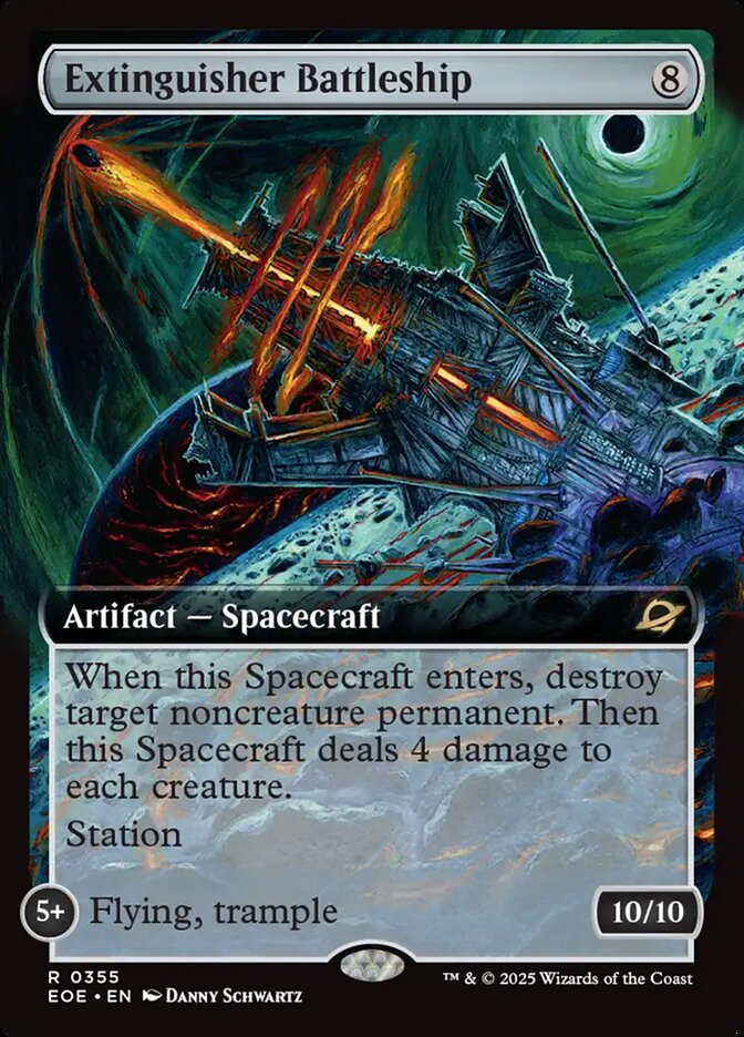 Extinguisher Battleship 355/276 (Edge of Eternities)  - Extended Art | Good Games Morley