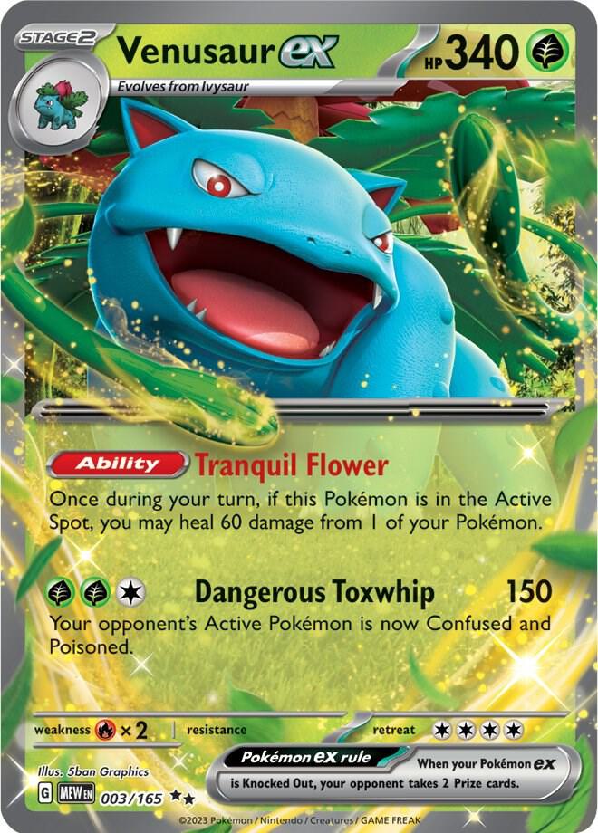 Venusaur ex 003/165 (SV: Scarlet & Violet 151)  - Holofoil | Good Games Morley