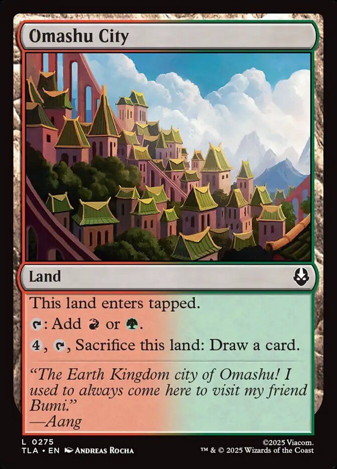 Omashu City 275/286 (Avatar: The Last Airbender)  - Foil | Good Games Morley