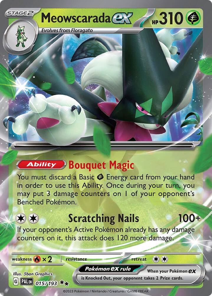 Meowscarada ex 015/193 (SV02: Paldea Evolved)  - Holofoil | Good Games Morley