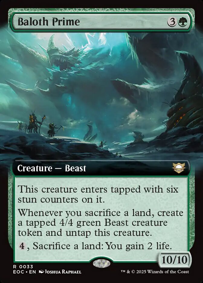 Baloth Prime 33/191 (Commander: Edge of Eternities)  - Extended Art | Good Games Morley