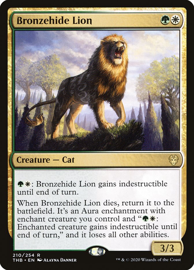 Bronzehide Lion 210/254 (Theros Beyond Death)  | Good Games Morley
