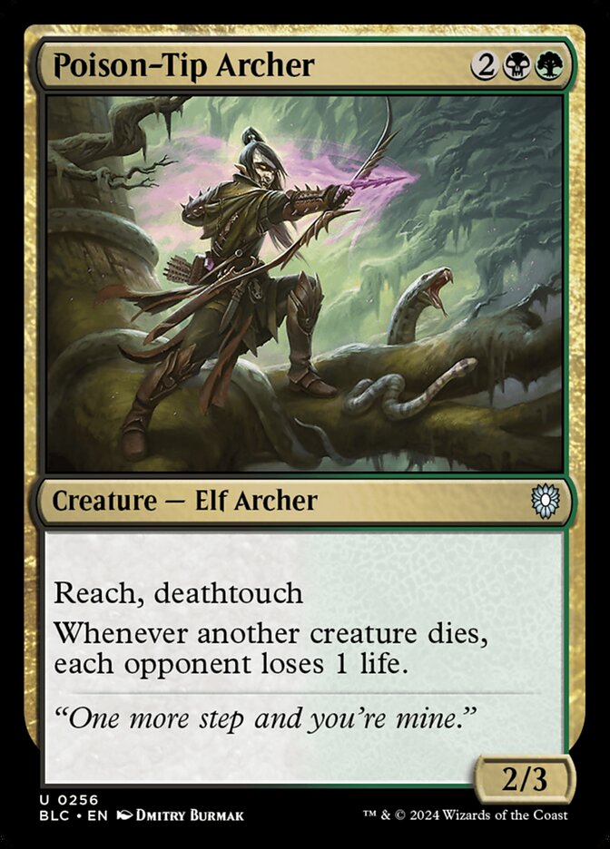 Poison-Tip Archer 256 (Commander: Bloomburrow)  | Good Games Morley