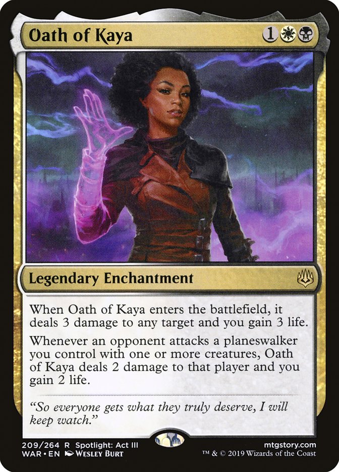 Oath of Kaya 209 (War of the Spark)  - Foil | Good Games Morley