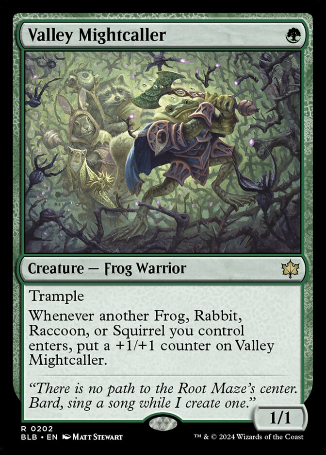 Valley Mightcaller 202 (Bloomburrow)  - Foil | Good Games Morley