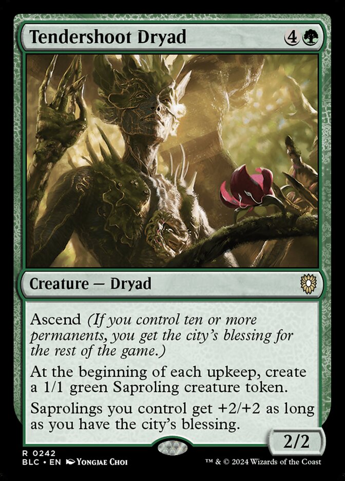 Tendershoot Dryad 242 (Commander: Bloomburrow)  | Good Games Morley